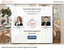 Tablet Screenshot of cheerfulagent.com